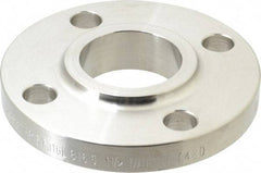 Merit Brass - 1-1/2" Pipe, 5" OD, Stainless Steel, Slip On Pipe Flange - 3-7/8" Across Bolt Hole Centers, 5/8" Bolt Hole, 150 psi, Grades 316 & 316L - All Tool & Supply