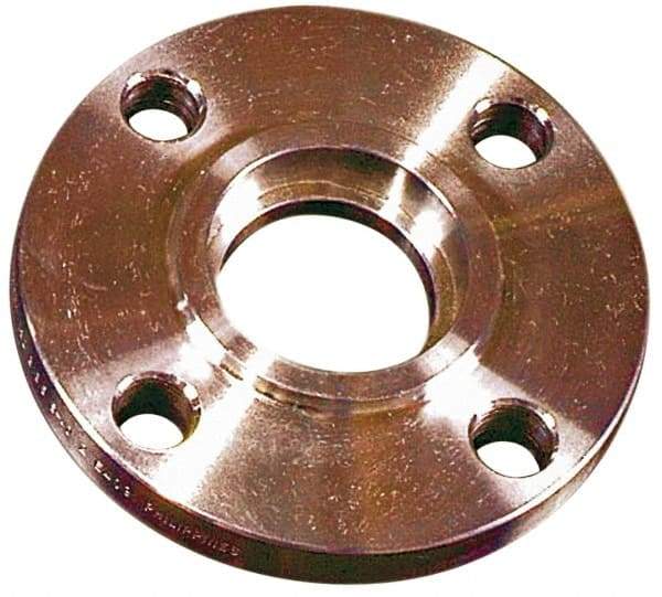 Merit Brass - 2-1/2" Pipe, 7" OD, Stainless Steel, Slip On Pipe Flange - 5-1/2" Across Bolt Hole Centers, 3/4" Bolt Hole, 150 psi, Grades 316 & 316L - All Tool & Supply