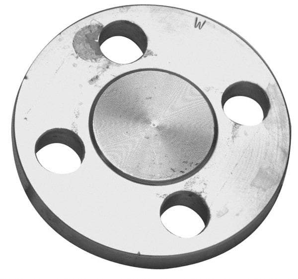 Merit Brass - 3" Pipe, 7-1/2" OD, Stainless Steel, Blind Pipe Flange - 6" Across Bolt Hole Centers, 3/4" Bolt Hole, 150 psi, Grade 316 - All Tool & Supply