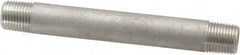 Merit Brass - Schedule 40, 1/8" Pipe x 3" Long, Grade 304/304L Stainless Steel Pipe Nipple - Welded & Threaded - All Tool & Supply