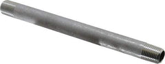 Merit Brass - Schedule 40, 1/4" Pipe x 6" Long, Grade 304/304L Stainless Steel Pipe Nipple - Welded & Threaded - All Tool & Supply