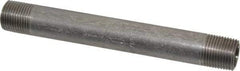 Merit Brass - Schedule 40, 3/8" Pipe x 5" Long, Grade 304/304L Stainless Steel Pipe Nipple - Welded & Threaded - All Tool & Supply