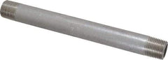 Merit Brass - Schedule 40, 3/8" Pipe x 6" Long, Grade 304/304L Stainless Steel Pipe Nipple - Welded & Threaded - All Tool & Supply