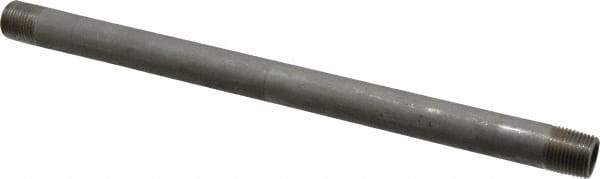 Merit Brass - Schedule 40, 3/8" Pipe x 10" Long, Grade 304/304L Stainless Steel Pipe Nipple - Welded & Threaded - All Tool & Supply