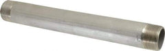 Merit Brass - Schedule 40, 1-1/4" Pipe x 12" Long, Grade 304/304L Stainless Steel Pipe Nipple - Welded & Threaded - All Tool & Supply