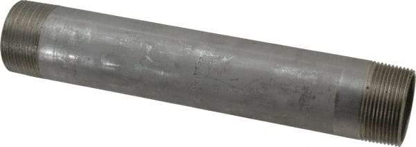 Merit Brass - Schedule 40, 1-1/2" Pipe x 10" Long, Grade 304/304L Stainless Steel Pipe Nipple - Welded & Threaded - All Tool & Supply