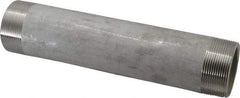 Merit Brass - Schedule 40, 2" Pipe x 10" Long, Grade 304/304L Stainless Steel Pipe Nipple - Welded & Threaded - All Tool & Supply