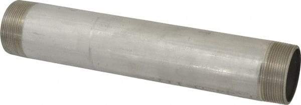 Merit Brass - Schedule 40, 2" Pipe x 12" Long, Grade 304/304L Stainless Steel Pipe Nipple - Welded & Threaded - All Tool & Supply