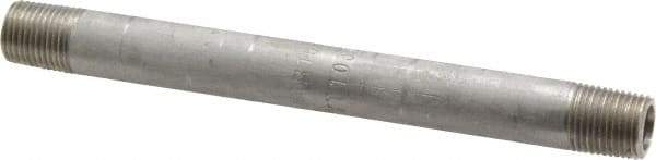 Merit Brass - Schedule 40, 1/8" Pipe x 4" Long, Grade 316/316L Stainless Steel Pipe Nipple - Welded & Threaded - All Tool & Supply