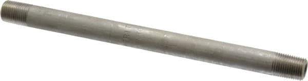 Merit Brass - Schedule 40, 1/8" Pipe x 5-1/2" Long, Grade 316/316L Stainless Steel Pipe Nipple - Welded & Threaded - All Tool & Supply