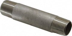 Merit Brass - Schedule 40, 3/8" Pipe x 3" Long, Grade 316/316L Stainless Steel Pipe Nipple - Welded & Threaded - All Tool & Supply