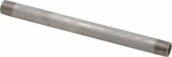 Merit Brass - Schedule 40, 3/8" Pipe x 8" Long, Grade 316/316L Stainless Steel Pipe Nipple - Welded & Threaded - All Tool & Supply