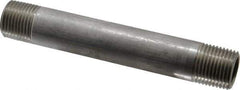 Merit Brass - Schedule 40, 1/2" Pipe x 5" Long, Grade 316/316L Stainless Steel Pipe Nipple - Welded & Threaded - All Tool & Supply