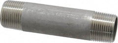 Merit Brass - Schedule 40, 3/4" Pipe x 4" Long, Grade 316/316L Stainless Steel Pipe Nipple - Welded & Threaded - All Tool & Supply