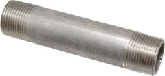 Merit Brass - Schedule 40, 3/4" Pipe x 4-1/2" Long, Grade 316/316L Stainless Steel Pipe Nipple - Welded & Threaded - All Tool & Supply