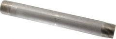 Merit Brass - Schedule 40, 1" Pipe x 10" Long, Grade 316/316L Stainless Steel Pipe Nipple - Welded & Threaded - All Tool & Supply