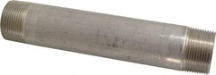 Merit Brass - Schedule 40, 1-1/4" Pipe x 8" Long, Grade 316/316L Stainless Steel Pipe Nipple - Welded & Threaded - All Tool & Supply