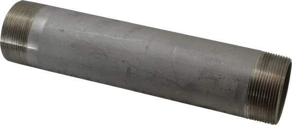 Merit Brass - Schedule 40, 2" Pipe x 10" Long, Grade 316/316L Stainless Steel Pipe Nipple - Welded & Threaded - All Tool & Supply