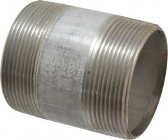 Merit Brass - Schedule 40, 3" Pipe x 4" Long, Grade 316/316L Stainless Steel Pipe Nipple - Welded & Threaded - All Tool & Supply