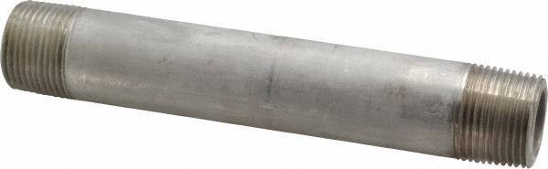 Merit Brass - Schedule 80, 3/4" Pipe x 6" Long, Grade 316/316L Stainless Steel Pipe Nipple - Seamless & Threaded - All Tool & Supply