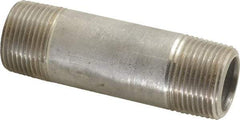 Merit Brass - Schedule 80, 1" Pipe x 4" Long, Grade 316/316L Stainless Steel Pipe Nipple - Seamless & Threaded - All Tool & Supply