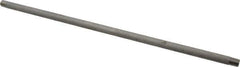 Merit Brass - Schedule 40, 1/4" Pipe x 18" Long, Grade 304/304L Stainless Steel Pipe Nipple - Welded & Threaded - All Tool & Supply