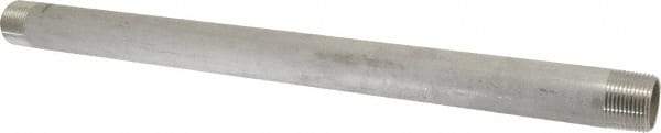 Merit Brass - Schedule 40, 1" Pipe x 18" Long, Grade 304/304L Stainless Steel Pipe Nipple - Welded & Threaded - All Tool & Supply