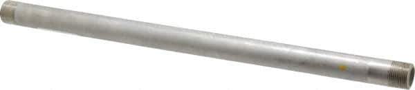 Merit Brass - Schedule 40, 3/4" Pipe x 18" Long, Grade 316/316L Stainless Steel Pipe Nipple - Welded & Threaded - All Tool & Supply