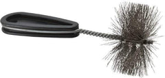 Schaefer Brush - 2-3/4 Inch Actual Brush Diameter, 2-1/2 Inch Inside Diameter, Carbon Steel, Plumbing, Hand Fitting and Cleaning Brush - Solid Plastic Hand Fitting Handle with Hole - All Tool & Supply