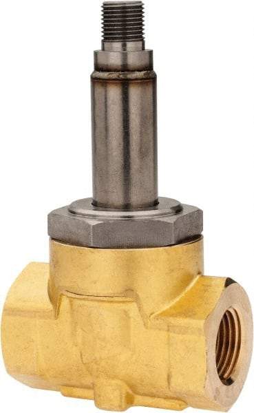 Parker - 3/8" Port, Brass Solenoid Valve - Closed, NBR Seal - All Tool & Supply