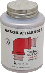 Federal Process - 1/2 Pt Brush Top Can Red Federal Gasoila Hard-Set - 350°F Max Working Temp - All Tool & Supply