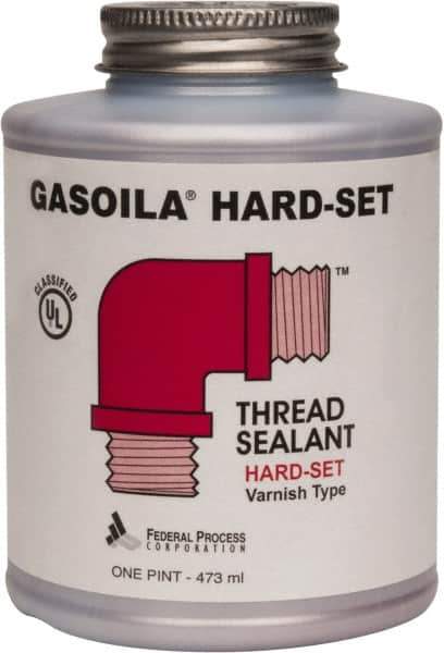 Federal Process - 1 Pt Brush Top Can Red Federal Gasoila Hard-Set - 350°F Max Working Temp - All Tool & Supply