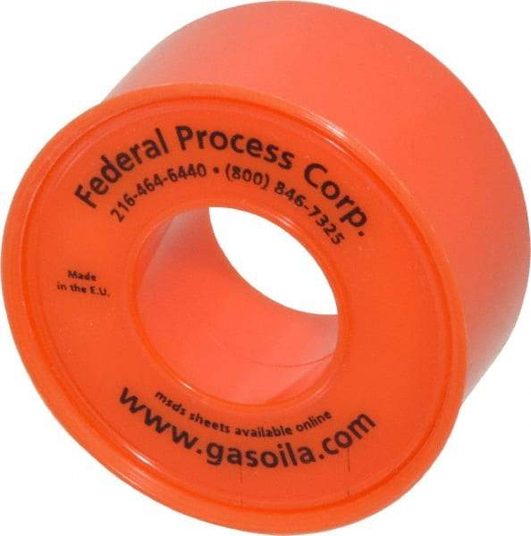 Federal Process - 3/4" Wide x 500" Long General Purpose Pipe Repair Tape - 3 mil Thick, -450 to 550°F, White - All Tool & Supply