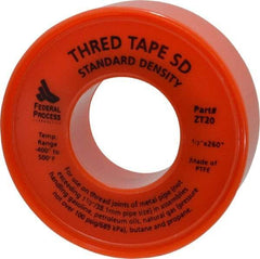 Federal Process - 1/2" Wide x 260" Long General Purpose Pipe Repair Tape - 3 mil Thick, -450 to 550°F, White - All Tool & Supply