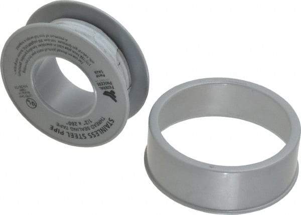 Federal Process - 1/2" Wide x 260" Long High Density Pipe Repair Tape - 4 mil Thick, -450 to 550°F, White - All Tool & Supply