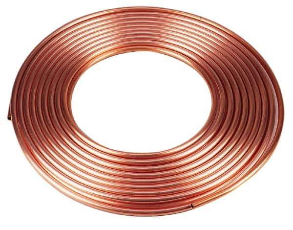 Mueller Industries - 60' Long, 3/4" OD x 5/8" ID, Copper Seamless Tube - 0.049" Wall Thickness, 0.418 Ft/Lb - All Tool & Supply