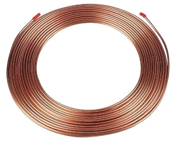 Mueller Industries - 50' Long, 5/8" OD x 0.555" ID, Copper Seamless Tube - 0.035" Wall Thickness - All Tool & Supply