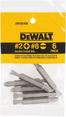 DeWALT - #2 Phillips Screwdriver Bit - 1/4" Drive, 2" OAL - All Tool & Supply