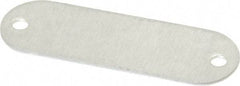 C.H. Hanson - 1-29/32 Inch Wide, Style 1, Aluminum Blank Metal Plate - 5/8 Inch High, 50 Pieces - All Tool & Supply