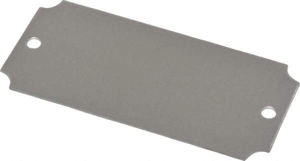 C.H. Hanson - 3-1/16 Inch Wide, Style 3, Aluminum Blank Metal Plate - 1-7/16 Inch High, 25 Pieces - All Tool & Supply