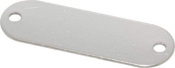 C.H. Hanson - 1-29/32 Inch Wide, Style 1, Stainless Steel Blank Metal Plate - 5/8 Inch High, 25 Pieces - All Tool & Supply