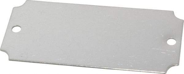 C.H. Hanson - 3-1/16 Inch Wide, Style 3, Stainless Steel Blank Metal Plate - 1-7/16 Inch High, 10 Pieces - All Tool & Supply