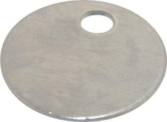 C.H. Hanson - 1 Inch Diameter, Round, Aluminum Blank Metal Tag - Blank, 50 Pieces - All Tool & Supply