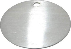 C.H. Hanson - 2 Inch Diameter, Round, Aluminum Blank Metal Tag - Blank, 50 Pieces - All Tool & Supply