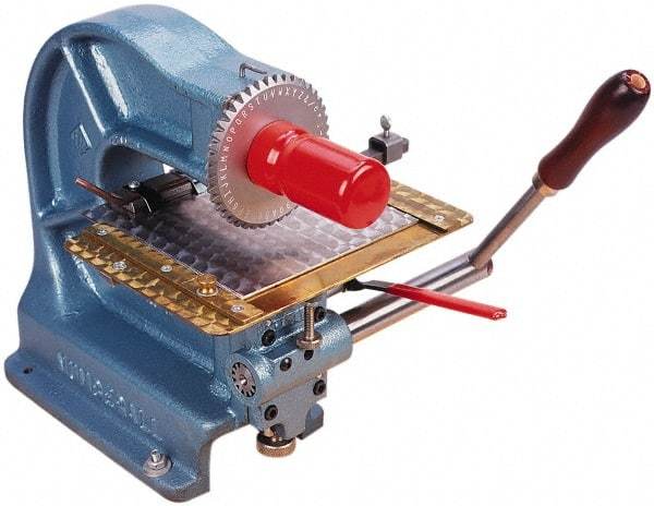 Made in USA - Manual Stamping Machines Character Capacity: 42 Size: 1/8 - All Tool & Supply