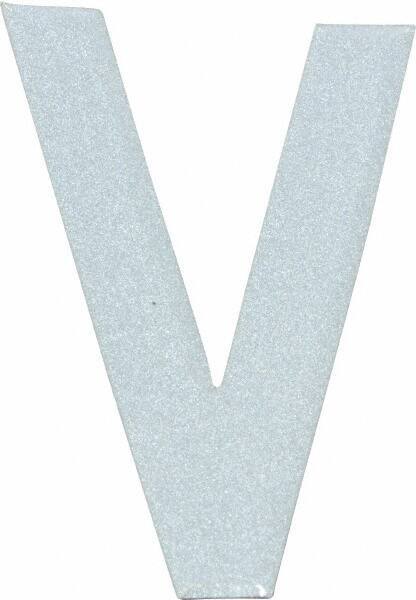 Made in USA - Letter Label - Legend: V, English, White - All Tool & Supply