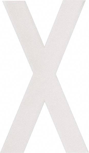 Made in USA - Letter Label - Legend: X, English, White - All Tool & Supply