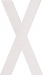 Made in USA - Letter Label - Legend: X, English, White - All Tool & Supply