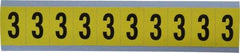 Made in USA - Number Label - Legend: 3, English - All Tool & Supply