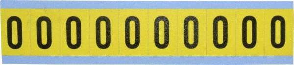 Made in USA - Number Label - Legend: 0, English - All Tool & Supply